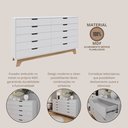 Ver imagem 6 de Cômoda Alice 10 Gavetas em 100% Mdf Yescasa