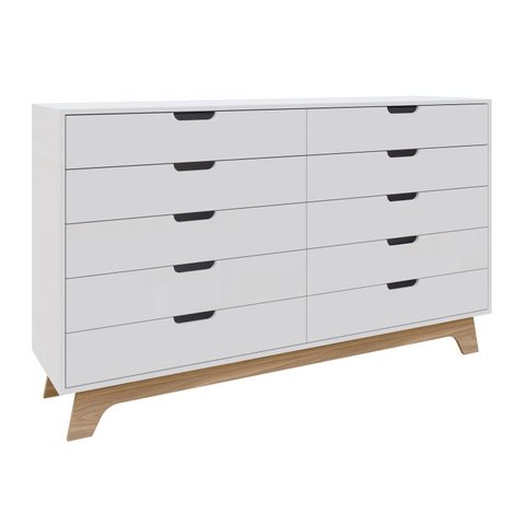 Cômoda Alice 10 Gavetas em 100% Mdf Yescasa
