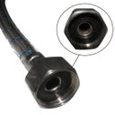 Ver imagem 5 de Rabicho Engate Mangueira Flexivel Par Torneira Pia Banheiro 80cm Misturador Agua Quente Fria Cozinha