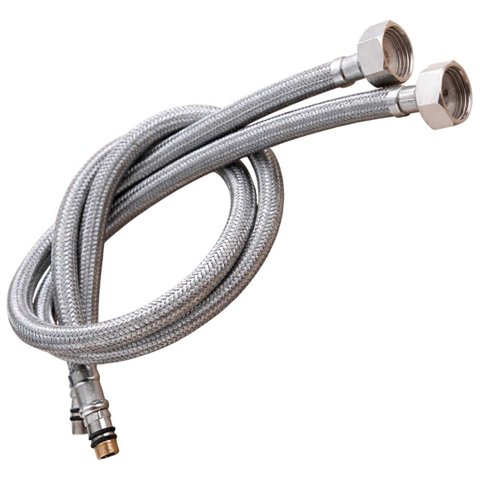 Rabicho Engate Mangueira Flexivel Par Torneira Pia Banheiro 80cm Misturador Agua Quente Fria Cozinha