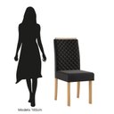 Ver imagem 6 de Kit 6 Cadeiras com Espaldar para Sala de Jantar Elegance Preto/Mel