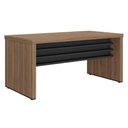 Ver imagem 1 de Mesa Escritorio Tampo Tamburato 159x80 cm Nogal Preto Artany