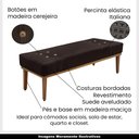Ver imagem 3 de Recamier Decorativo 195cm Kors Suede Pés de Madeira Café- Gran Belo