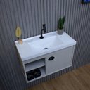 Ver imagem 6 de Gabinete Armario para Banheiro 100% MDF com Cuba - Monza Lineo 60cm