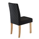 Ver imagem 2 de Kit 4 Cadeiras para Sala de Jantar Elegance Preto/Mel