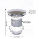 Ver imagem 7 de Cuba de Vidro Redonda 31cm Azul + Valvula + Torneira Preta