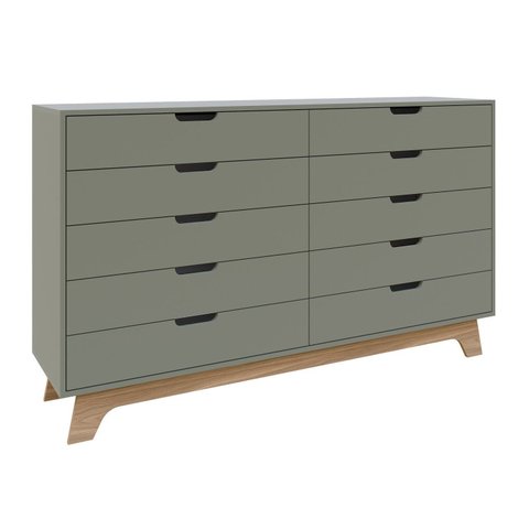 Cômoda Alice 10 Gavetas em 100% Mdf Yescasa