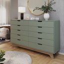 Ver imagem 2 de Cômoda Alice 10 Gavetas em 100% Mdf Yescasa