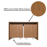 Mesa Organizadora de Brinquedos com 2 Baús 100% Mdf Plancasa:louro Freijó - 7