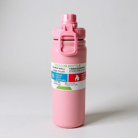 Garrafa Térmica Ms-960 800ml com Isolamento Térmico de Grande Capacidade:Rosa/com Embalagem