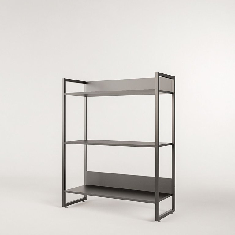 Estante Iron C/3 Prateleiras Estilo Industrial 1,00x0,80 Mt