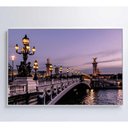 Ver imagem 5 de Quadro Ponte Alexandre Iii Paris 120x80 Cm Tecido Canvas