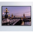 Ver imagem 2 de Quadro Ponte Alexandre Iii Paris 120x80 Cm Tecido Canvas