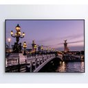 Ver imagem 1 de Quadro Ponte Alexandre Iii Paris 120x80 Cm Tecido Canvas