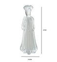 Ver imagem 3 de Escultura Decor Anjo em Vidro Branco e Transparente - 27cm