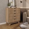 Cômoda Alice 5 Gavetas em 100% Mdf 95x81x40 Cm - 1