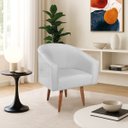 Ver imagem 1 de Poltrona Decorativa Jade Design Moderno Sala de Estar Quarto Escritório Confortável Luxo Pés Palito