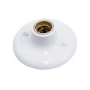 Ver imagem 2 de Kit 5 Plafonier Plafon Soquete Porcelana E27 Branco Bivolt