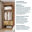 Ver imagem 6 de Guarda-Roupa Planejado 40cm sem Portas com Prateleiras Jade CabeCasa MadeiraOriginals Amarelo/Avelã