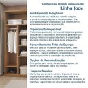 Ver imagem 7 de Guarda-Roupa Planejado 40cm sem Portas com Prateleiras Jade CabeCasa MadeiraOriginals Amarelo/Avelã