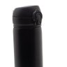 Garrafa Térmica Dupla Parede de Aço Inox com Tampa Flip Preta 410 Ml 4683 - Lyor - 5