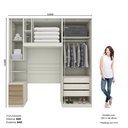 Ver imagem 3 de Quarto Modulado Solteiro Completo 5 Portas 6 Gavetas