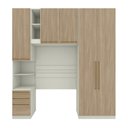 Ver imagem 2 de Quarto Modulado Solteiro Completo 5 Portas 6 Gavetas