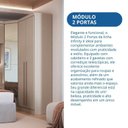 Ver mais imagens de Guarda-Roupa Modulado 2 Portas Infinty Bege/Duna