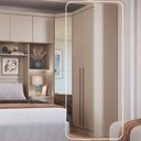 Ver imagem 2 de Guarda-Roupa Modulado 2 Portas Infinty Bege/Duna