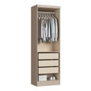 Ver imagem 4 de Guarda-Roupa Modulado 2 Portas Infinty Bege/Duna