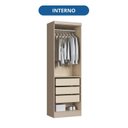Ver imagem 5 de Guarda-Roupa Modulado 2 Portas Infinty Bege/Duna