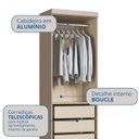 Ver imagem 6 de Guarda-Roupa Modulado 2 Portas Infinty Bege/Duna