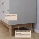 Ver imagem 5 de Cômoda Alice 5 Gavetas em 100% Mdf 95x81x40 Cm