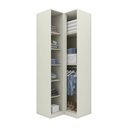 Ver imagem 3 de Guarda-Roupa Modulado de Canto 2 Portas com Calceiro Seletto Marrom/Areia/Jequitibá