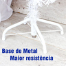 Árvore de Natal Pinheiro Clássico Canadense 1.20m 90 Galhos Branca Base de Metal Ys-450 - 4