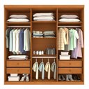 Ver imagem 4 de Quarto Casal Completo Guarda-Roupa Lima, Cama Mônaco e Cômoda Chicago Espresso Móveis Bege/Cinamomo