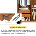 Ver mais imagens de Quarto Casal Completo Guarda-Roupa Lima, Cama Mônaco e Cômoda Chicago Espresso Móveis Bege/Cinamomo
