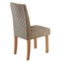 Ver imagem 2 de Kit 4 Cadeiras para Sala de Jantar Elegance Marrom/Mel/Caramelo