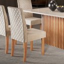 Ver imagem 3 de Kit 4 Cadeiras para Sala de Jantar Elegance Marrom/Mel/Caramelo