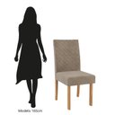 Ver imagem 7 de Kit 4 Cadeiras para Sala de Jantar Elegance Marrom/Mel/Caramelo
