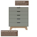 Ver imagem 7 de Cômoda Alice 5 Gavetas em 100% Mdf 95x81x40 Cm