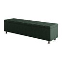 Ver imagem 2 de Calçadeira Baú Recamier Estofado King 195 Cm Ônix Veludo Verde