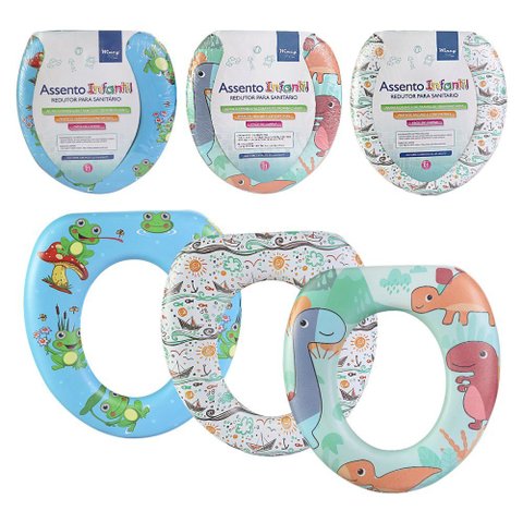 Assento Sanitário Infantil Estampado Menino - Sortido