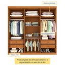 Ver imagem 7 de Quarto Casal Completo Guarda-Roupa Lima, Cama Mônaco e Cômoda Istambul Espresso Móveis Bege/Cinamomo
