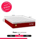 Ver imagem 3 de Colchão Viúva Comfort Class Pillow Top 28x128x188cm - Vinho - e-Shop Casa