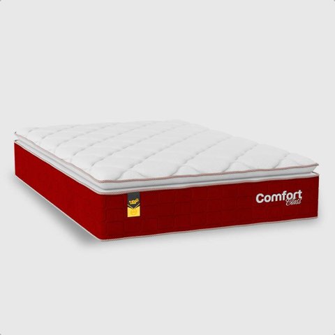 Colchão Viúva Comfort Class Pillow Top 28x128x188cm - Vinho - e-Shop Casa