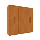 Ver imagem 2 de Quarto Casal Completo Guarda-Roupa Lima, Cama Mônaco e Cômoda Premium Espresso Móveis Bege/Cinamomo