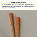 Ver imagem 7 de Quarto Casal Completo Guarda-Roupa Lima, Cama Mônaco e Cômoda Premium Espresso Móveis Bege/Cinamomo/Off White