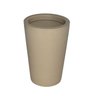 Vaso Planta Decorativo Jardim Polietileno Coluna Redonda 34x50:Bege - 3