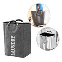 Ver imagem 1 de Cesto Organizador Bolsa Dobrável com Alça Cinza